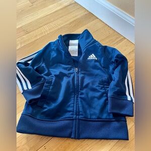 Adidas Deep Blue Jacket with White Accents